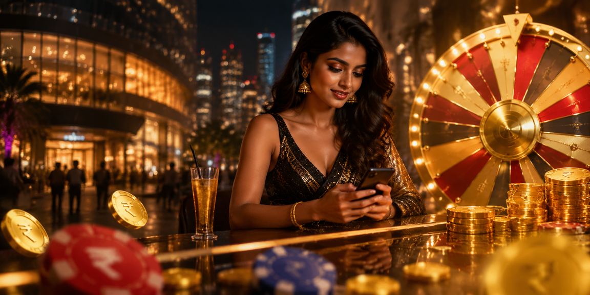 Indian roulette table with INR currency and betting chips