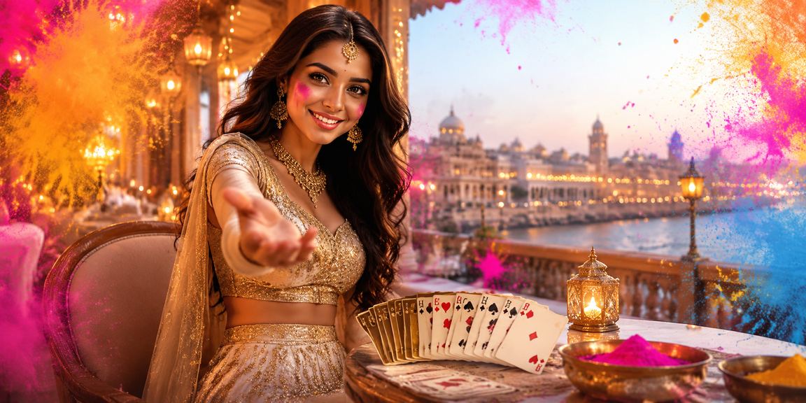 Traditional Indian attire and responsible gaming concept